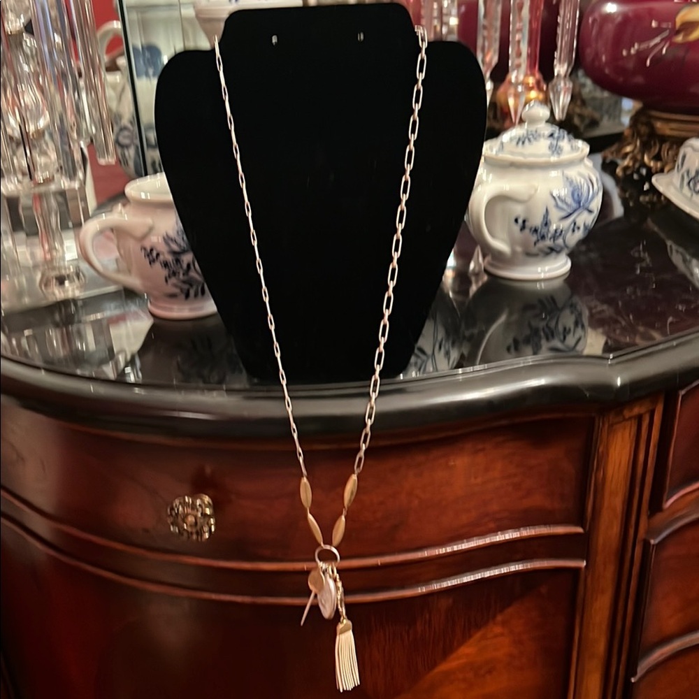 Stella & Dot Gold and Silver Key Card Holder